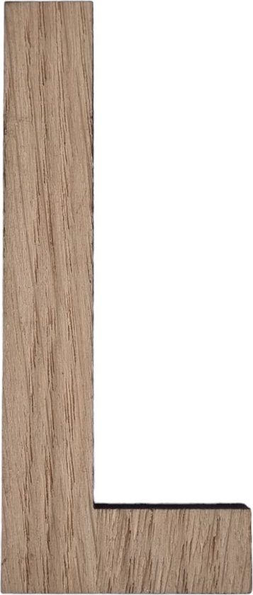 Lettre en bois L - 10 cm de haut