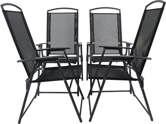 BRUBAKER Lugano Tuinstoel, Polyrotan, Klapstoel, Weerbestendig En Robuust Balkonstoel Inklapbaar Campingstoel Voor Tuin Balkon Terras Campingstoel Grijs Beige 595298039