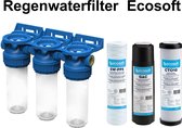 ECOSOFT regenwaterfilter waterfilter filtratie met actieve kool regenwaterrecuperatie