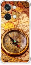 Telefoon Hoesje OnePlus Nord 3 Hoesje met transparante rand Kompas