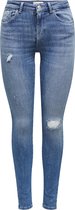 Only Jeans Onlpower Mid Push Sk Dt Rea264 Noos 15230607 Medium Blue Denim Dames Maat - W25 X L30