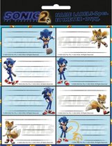 Sonic The Hedgehog Labels - Naam Stickers - Cadeau Versiering - Labels - Sluitzegel - Feestdagen - Envelop Sticker - Kado - Naam Tags - Etiketten - Gift Labels - School - Sinterklaas - 16 stuks