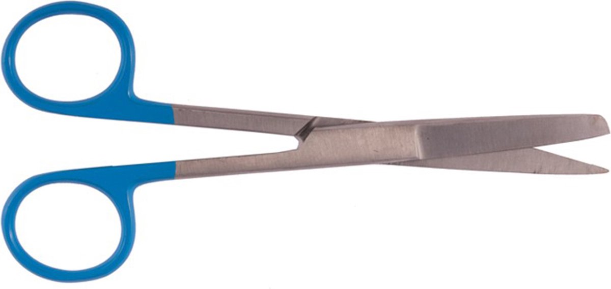 Goedkoopste Verpleegkundeschaar Blauw | 13,5 cm | Roestvrij Staal | Pleisterschaar | verpleegkundige accessoires