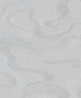 Kumano - Ondulé - Papier Papier peint non tissé - Papier Peint Intissé - Salon - Chambre - Grijs - 0 x 10,05 M.