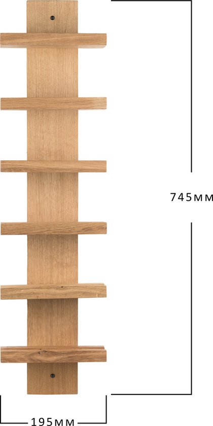 SMH LINE® Wijnrek - 42 flessen - Traditional Wijnrek - Metaal en Hout