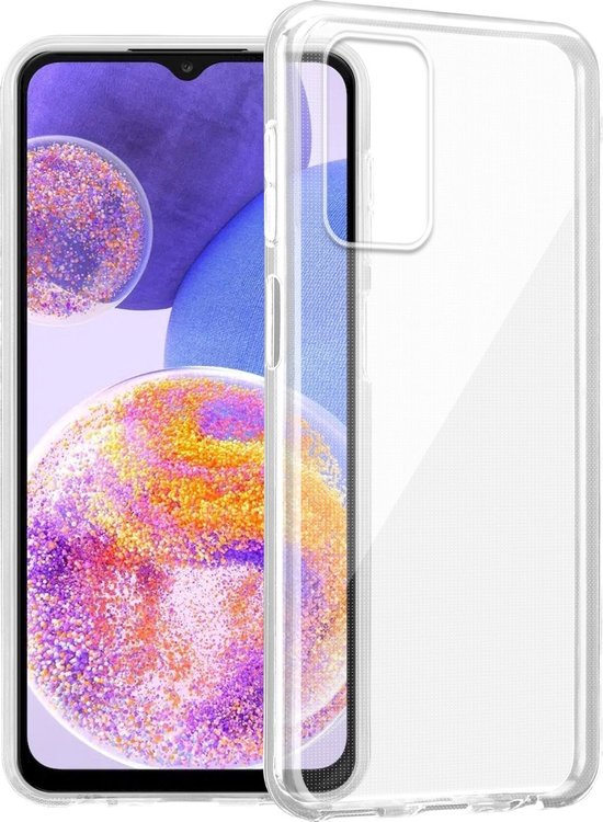 KJYFOANI Hoesje voor Blackview Shark 9 (6,67 inch), met [1 x schermbeschermer van gehard glas], doorzichtige zachte hoes ultradun [anti-kras] [Anti-geel] hoesjes voor Blackview Shark 9 - paarse