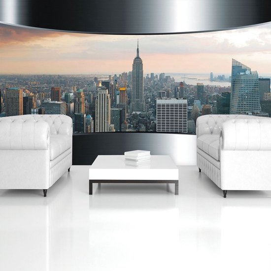 Fotobehang New York Stad 352 x 250 cm - Vliesbehang Woonkamer Slaapkamer Kantoor Hal Decoratie Muurschilderingen XXL Moderne Wanddecoratie - 100% MADE IN GERMANY - Runa Behang - 9336011c