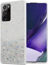 Cadorabo Hoesje geschikt voor Samsung Galaxy NOTE 20 ULTRA in Transparant met Glitter - Beschermhoes van flexibel TPU silicone met fonkelende glitters Case Cover Etui