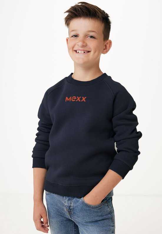 Basic Crew Neck Sweater With Raglan Sleeves Jongens - Navy - Maat 158-164