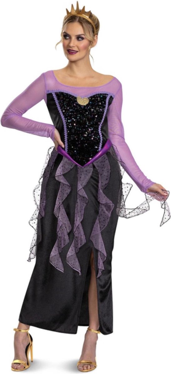 Smiffys - Disney Villains Ursula Classic Kostuum jurk - XS/S - Multicolours