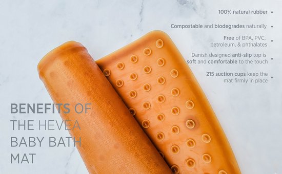 HEVEA - Antislip - Badmat - 100% natuurrubber - Bruin