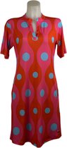 Angelle Milan - Vêtements de voyage pour femmes - Robe Bleu Rose - Respirante - Sans Plis - Robe Durable - En 5 tailles ! - Taille XL