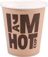 Le Depa | Tasse à café en karton, je suis une tasse chaude | 350 ml / 12 onces | 50 pièces