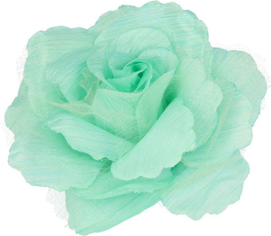 Épingle à cheveux canard pince élastique broche Rose Bloem tissu 7 cm vert clair pince à cheveux pince à cheveux pince à Cheveux pince fleur