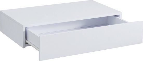 en.casa] Wandplank Strängnäs set van 2 verstelbaar 50x60x15 cm wit