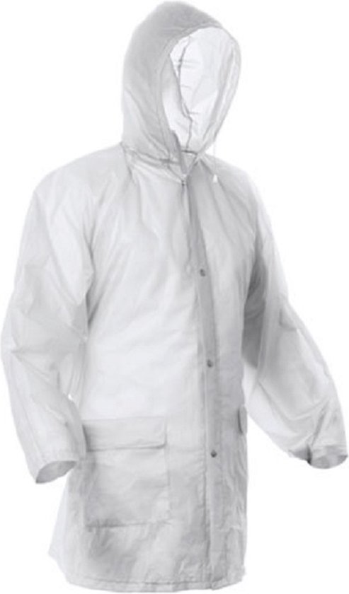 Eizook Regenjas - Beschermjas met mouwen - 100% EVA - Transparant Wit