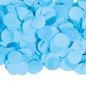 Luxe lichtblauwe confetti 1 kilo - Feestconfetti - Feestartikelen versieringen