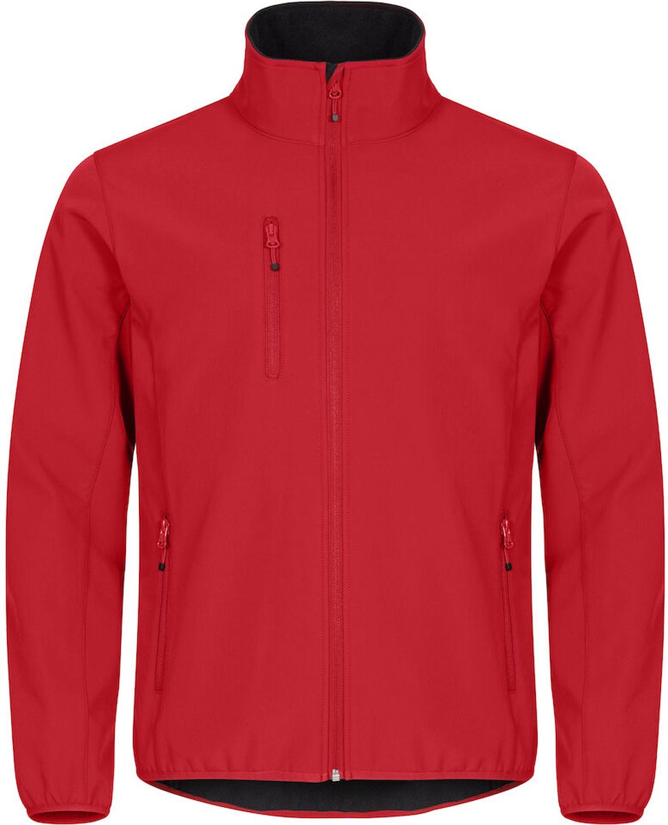 Clique Basic Softshell Jas Heren Red maat XXXL