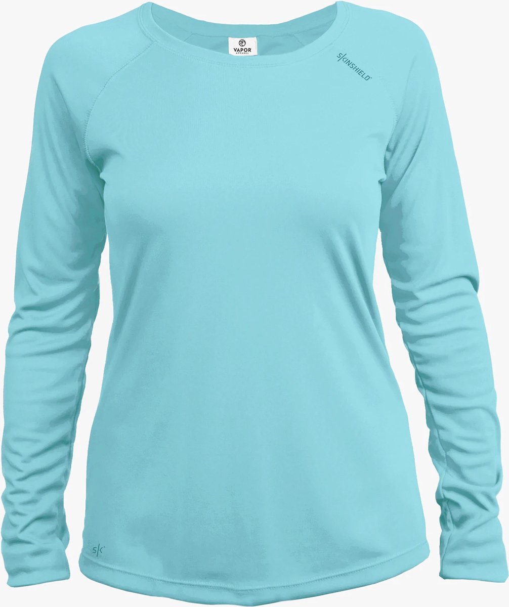 Vapor Apparel UV-shirt met lange mouwen voor dames lichtblauw