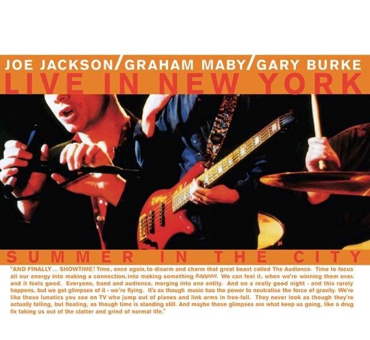 欧2LP Joe Jackson / Graham Maby / Ga Summer In The City - Live In New York MOVLP3033 Music On Vinyl, Sony /00660 Joe Jackson / Graham Maby / Gary Burke – Summer In The City