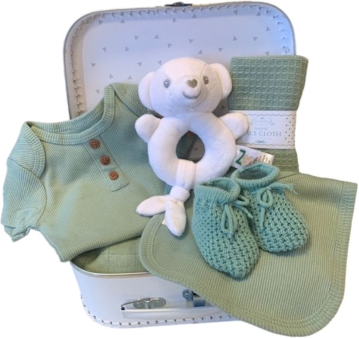 Goedkoopste Kraamcadeau Kraamkado unisex jongen meisje - unisex - baby geschenkset - kraamcadeau neutraal - baby memorie box - babyshower cadeau - gender neutraal babycadeau - 7 in 1 kado