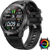 DrPhone SpectraView AMOLED Timepiece - 1.4 Inch - Slimme Horloge - Notificaties - Bluetooth bellen - 110 Sportmodus - Smartwatch