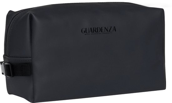 Guardenza Toilettas - Mat Zwart - Waterafstotend -  Verstelbare draaghandvat met Gespsluiting - Wash Bag - Reis Etui
