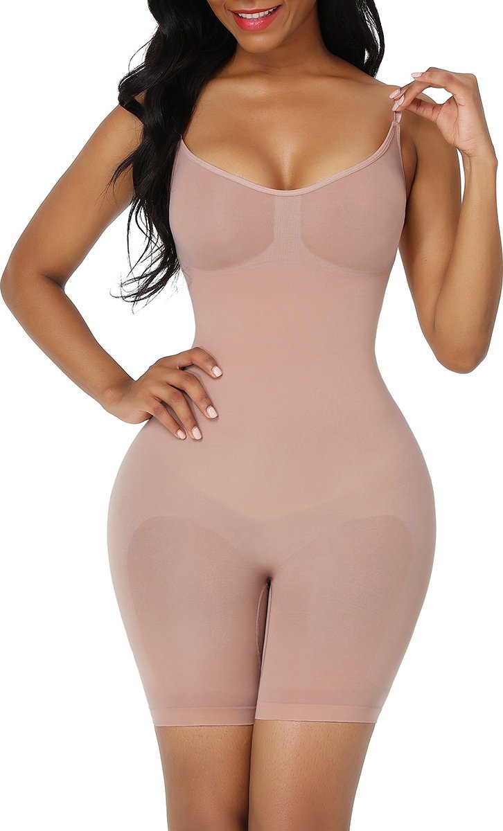 Sculpting Bodysuit Shapewear - Seamless - Mid Thigh - nude - XL/XXL