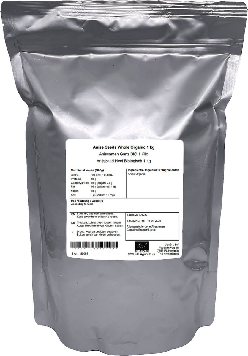 Goedkoopste Anijszaad Heel - 1 Kg - Holyflavours