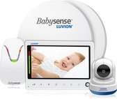Moniteur pour bébé Luvion Prestige Touch 2 avec caméra + Babysense 7 - Capteur de niveau - 5 étoiles Safety Advantage Bundle
