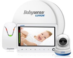 LUVION® Prestige Touch 3 Babyfoon met Camera + LUVION® Babysense 7 - Sensormatje - 5 Sterren Veiligheidsvoordeelbundel