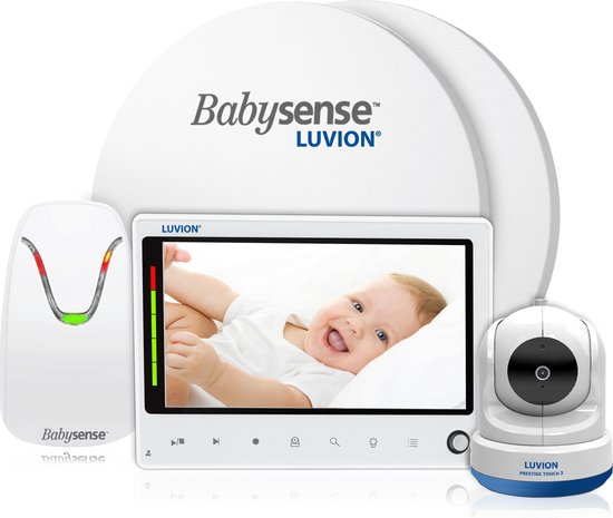 Moniteur pour bébé Luvion Prestige Touch 2 avec caméra + Babysense 7 -  Capteur de