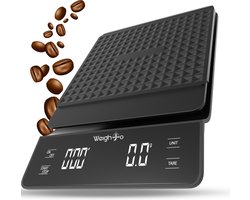 WeighJo Koffie Weegschaal - Digitale Keukenweegschaal - Precisieweegschaal - Barista