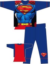 Superman pyjama met cape - rood / blauw - Super-Man pyama - maat 116