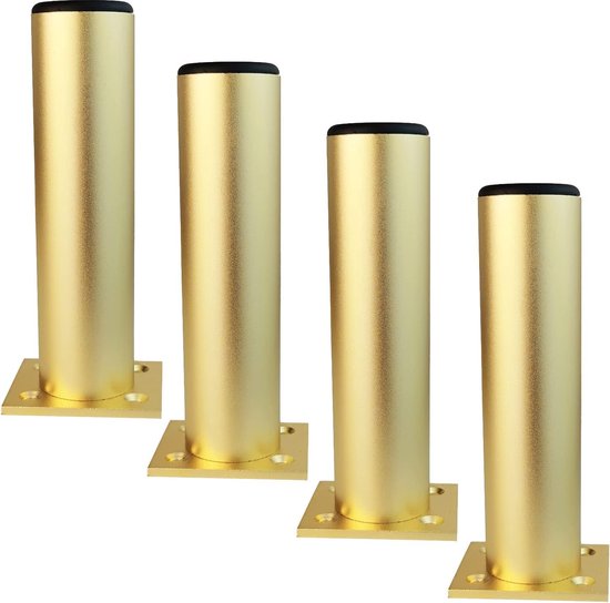 250 mm hoogte meubelpoten kastpoten aluminiumlegering keukenpoten bank poten metaal tafelpoten goud