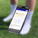 Capture d'écran d'un téléphone portable affichant le site bol.com avec une évaluation des chaussettes Prostec Gripsokken.