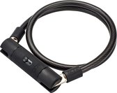 ACID Kabelslot CORVID K90 - Robuust kettingslot - Incl. 2 sleutels - CONE-slot - GRIP+ - 180 cm - Zwart