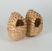 Vinkennest bamboe klein - Vogelhuisje - Nestkastje - Vogel Huis - Vinkennest bamboe klein - Broedblokken voor tropen - Nestmateriaal - Nesten - Nestkasten / vogelhuisjes