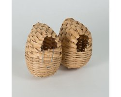 Bamboe vinkennest | natuurlijk & duurzaam nestje - Vogelhuisje - Nestkastje - Vogel Huis - Vinkennest bamboe klein - Broedblokken voor tropen - Nestmateriaal - Nesten - Nestkasten / vogelhuisjes