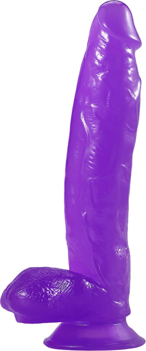 Goedkoopste Bang It Real Dildo No. 17 Met Ballen Paars