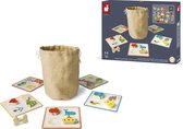Janod Ik Leer - Memo Touch' Herkenningsspel - Om De Tastzin En Motoriek Van Kinderen Te Ontwikkelen - Bevat Houten Stukjes Die In Het Bijgeleverde Katoenen Zakje Passen - Geschikt Vanaf 3 Jaar
