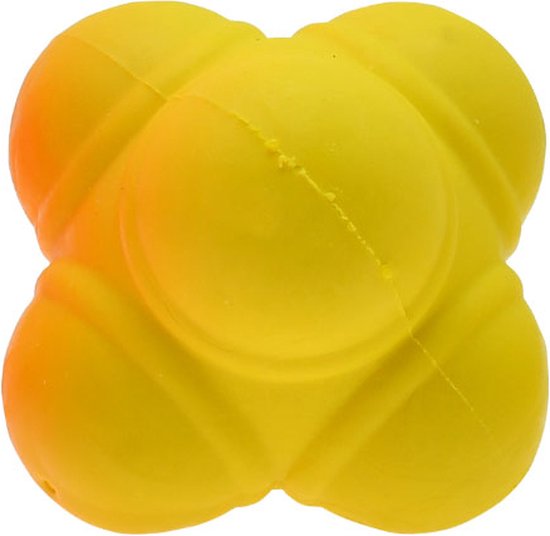 Precision Reactiebal - 10 centimeter - geel - Rubber