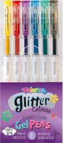 Colorino-Glitter gelpennen-6 kleuren.