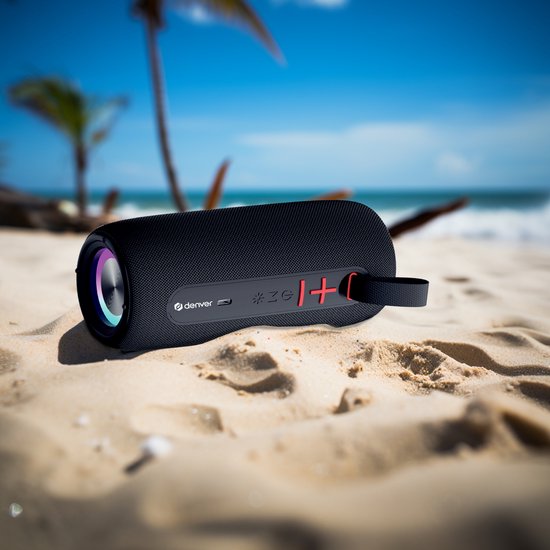 Denver Bluetooth Speaker Draadloos - Lichteffecten - Muziek Box - AUX - TWS Pairing - BTL360 - Zwart van Denver — afbeelding 3