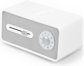 Bebster® Retro 3 en 1 - Machine à bruit White - Enceinte Bluetooth - Chargeur sans fil - Appareil à bruit Witte