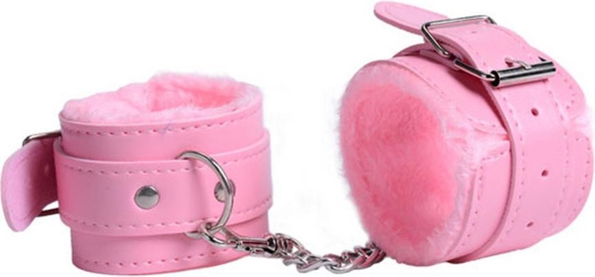 Goedkoopste Handboeien - Pluche handboeien - Handboeienset - Roze - Erotiek - Sexspeeltjes - BDSM - Bedspelletjes - Vastbinden
