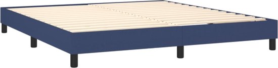 vidaXL-Boxspring-avec-matelas-tissu-bleu-160x200-cm