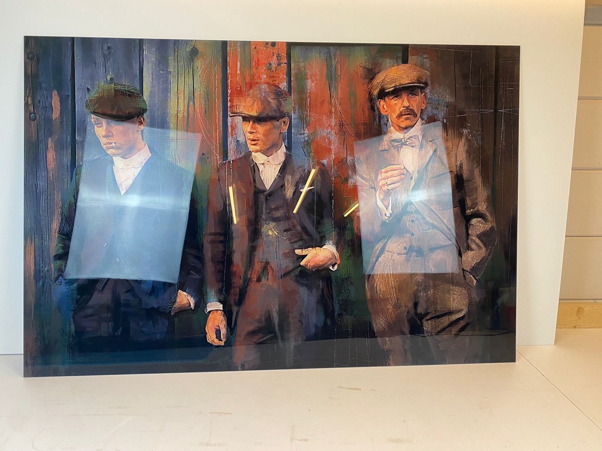Peaky Blinders Canvas Poster 70x90 Cm - Cillian Murphy Kunstwerk Zonder Lijst Voor Woonkamer