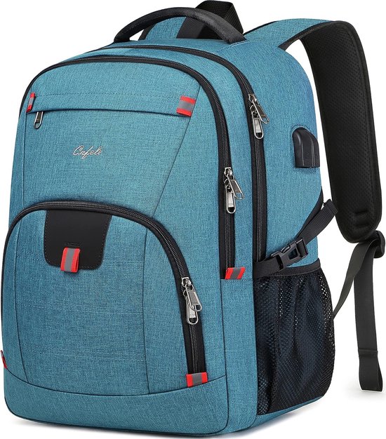 RIVERDOL- backpack met usb oplaadpoort - laptoptas - rood - 35L