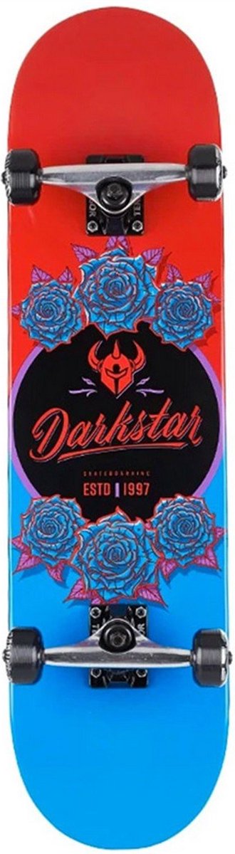 Darkstar - In Bloom - First Push - Rood - Blauw - Complete - Skateboard - 8.0